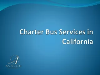 charter bus services in california