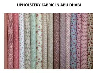 upholstery fabric in abu dhabi