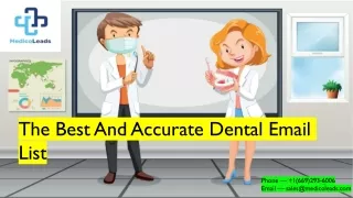 Database of Dentists with Email Addresses