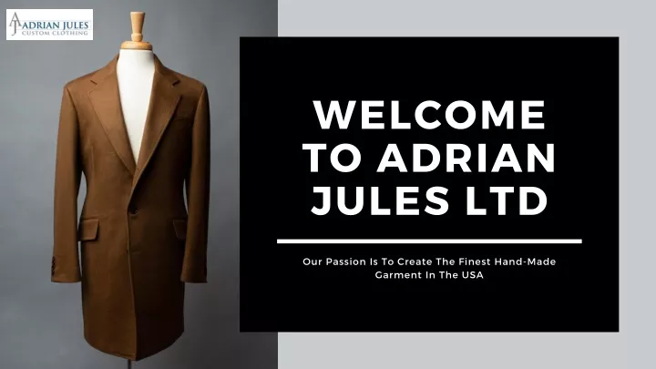 welcome to adrian jules ltd