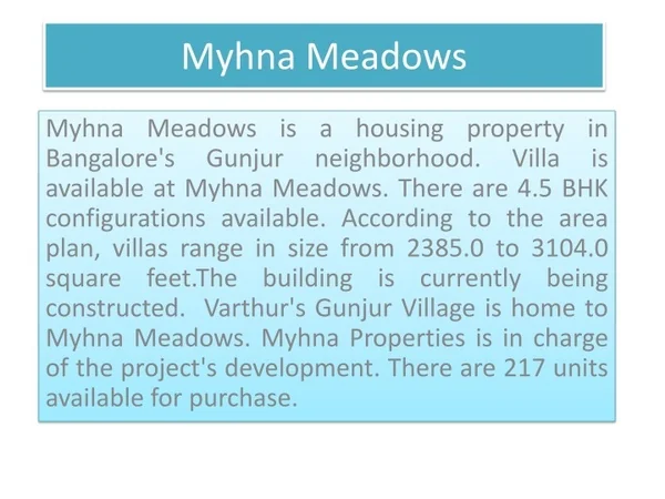 Myhna Meadows