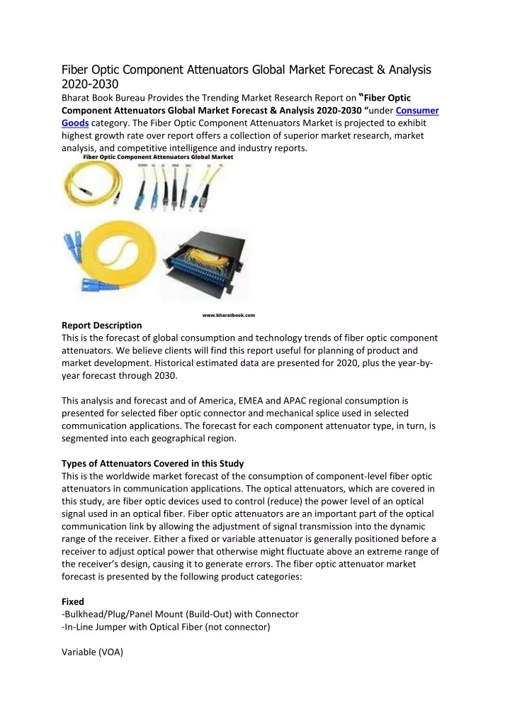 fiber optic component attenuators global market