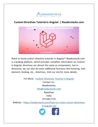 Custom Directives Tutorial in Angular