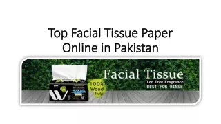 Top Facial Tissue Paper Online in Pakistan