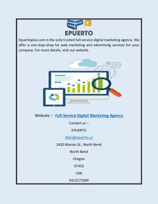 Full-service Digital Marketing Agency | Epuertoplus.com