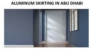 aluminum skirting in abu dhabi
