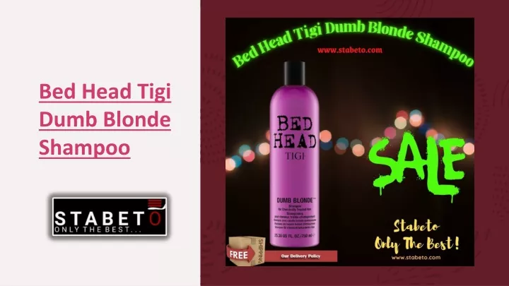 bed head tigi dumb blonde shampoo