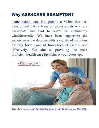 why ask4care brampton