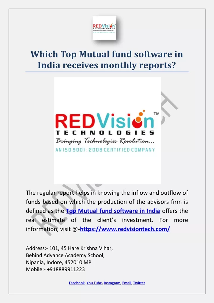 which top mutual fund software in india receives