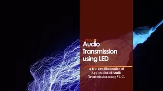 Audio Transmission using LED