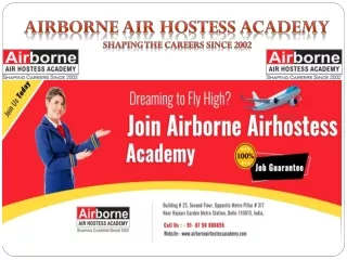 Air Hostess Training | Cabin Crew Training | Delhi NCR