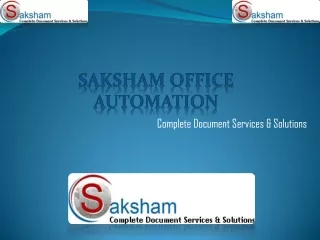 Saksham Office Automation - Photocopier Rental Services