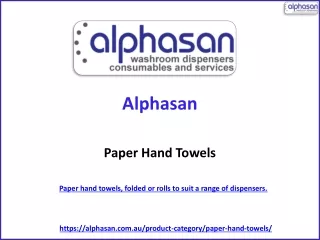 Paper Hand Towels - Alphasan