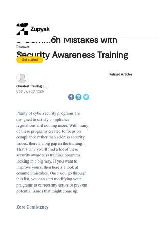 5 Common Mistakes with Security Awareness Training