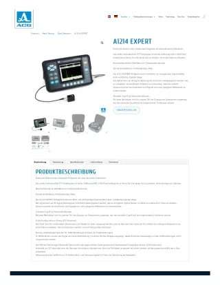 Classic А1214 Expert Ultrasonic Flaw Detector – ACS Group