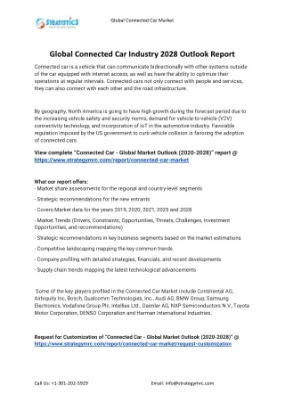global connected car market