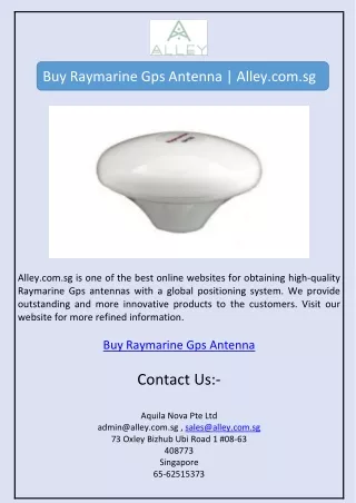 Buy Raymarine Gps Antenna | Alley.com.sg