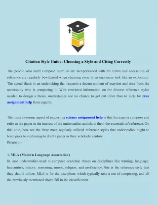citation style guide choosing a style and citing