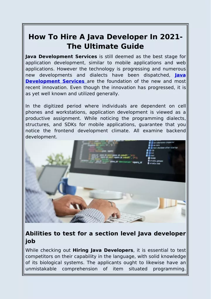 how to hire a java developer in 2021 the ultimate