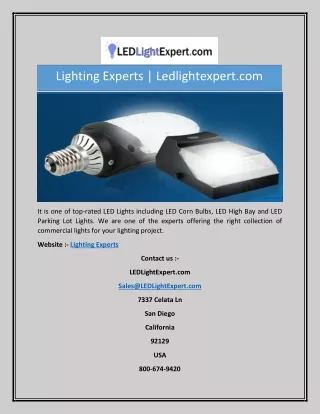 lighting experts ledlightexpert com
