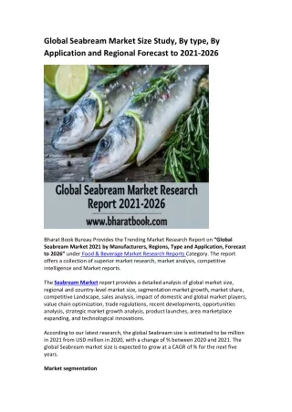 global seabream market size study by type