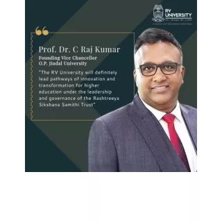 Prof. (Dr.) C Raj Kumar Founding Vice Chancellor- O.P.Jindal Wishes RV Universit