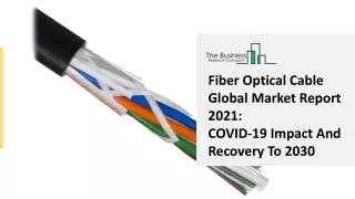 Global Fiber Optical Cable Market Highlights and Forecasts to 2030