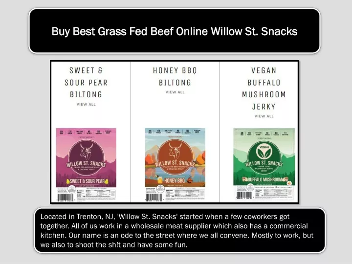 buy best grass fed beef online willow st snacks