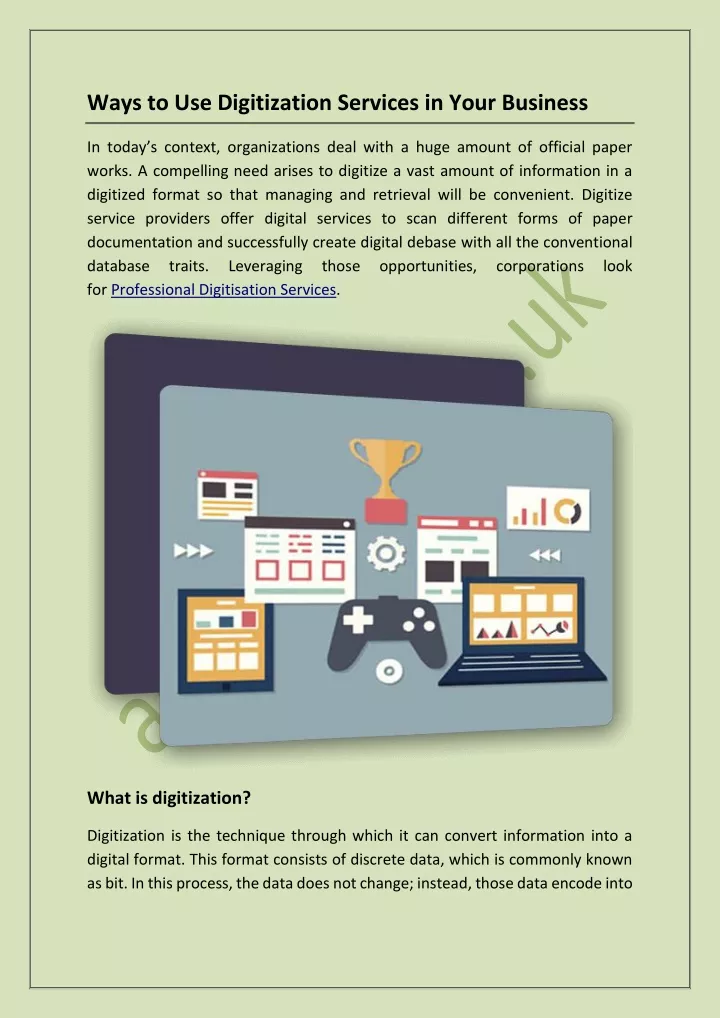 ways to use digitization services in your business