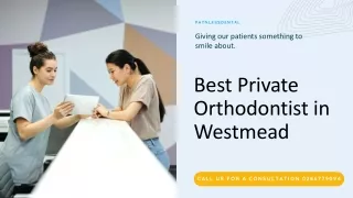 Best Private Orthodontist in Westmead