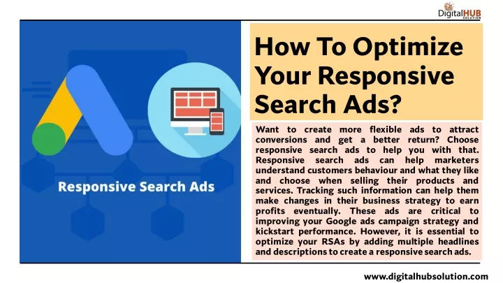 how to optimize your responsive search ads want