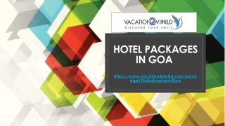 Hotel Packages in Goa