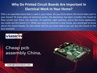 Why Do Printed Circuit Boards Are Important In Electrical Work In Your Home?