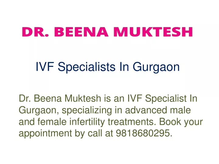 ivf specialists in gurgaon