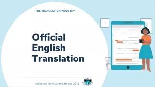the translation industry