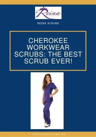 Reina Medical Uniforms Cherokee Workwear Scrubs