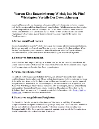 Warum Eine Datensicherung Wichtig Ist-3