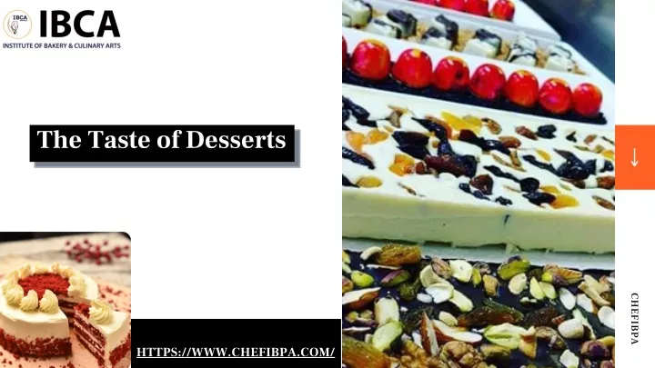 the taste of desserts