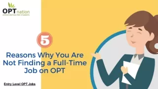 Why You Are Not Finding A Full Time Job On OPT