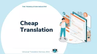 the translation industry