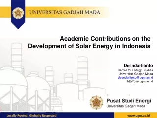 academic contributions on the development