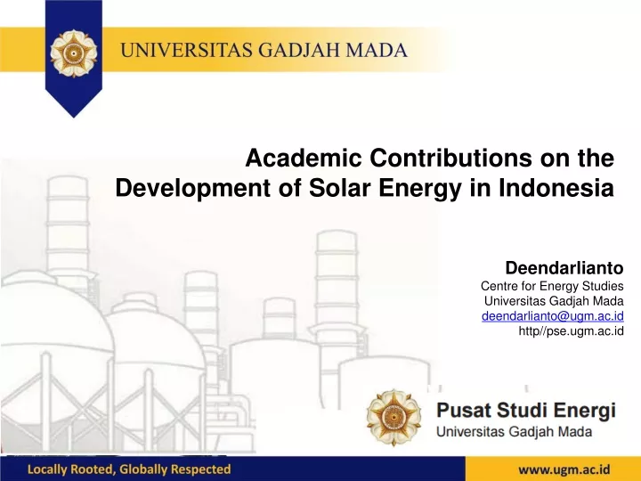 academic contributions on the development