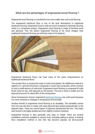 Engineered Wood Flooring | 2021