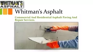 Best Concrete Driveway Crack Filler In USA | Whitman’s Asphalt