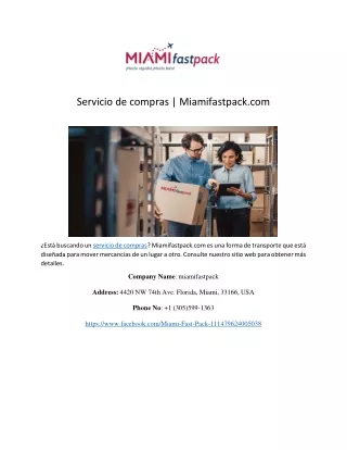 servicio de compras miamifastpack com