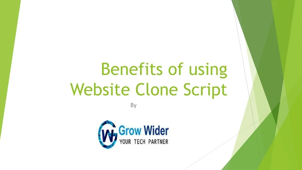 PPT - Benefits of using Website Clone Script PowerPoint Presentation ...