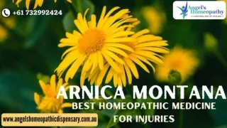 Arnica Montana – The Best Homeopathic Medicine for Injuries