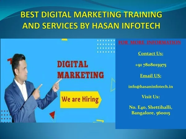 Best Digital Marketing Training and Services Agency in India