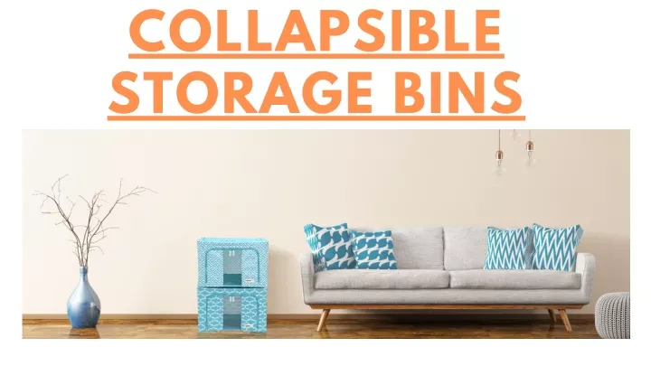 collapsible storage bins