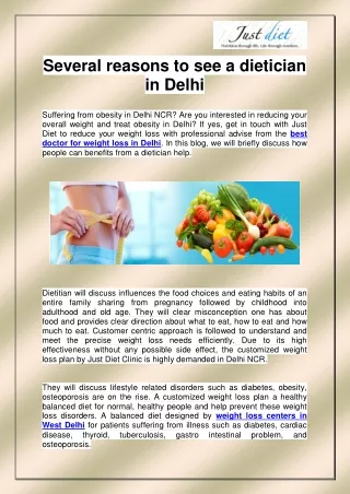 Weight Loss Centers In West Delhi